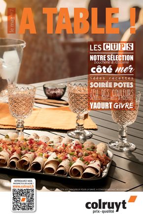 Catalogue Colruyt à Dijon |  A table ! | 22/07/2024 - 28/07/2024