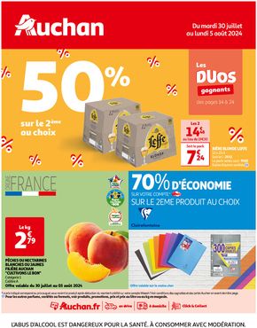 Catalogue Auchan Hypermarché à Agde | Les duos gagnants ! | 30/07/2024 - 05/08/2024