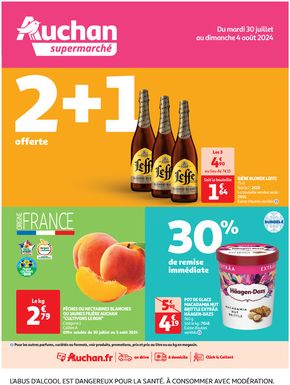 Catalogue Auchan Supermarché | Faites le plein de promos ! | 30/07/2024 - 04/08/2024