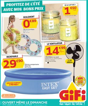 Catalogue Gifi à Niort | Encore mieux que les soldes, les bons prix GiFi ! | 23/07/2024 - 04/08/2024