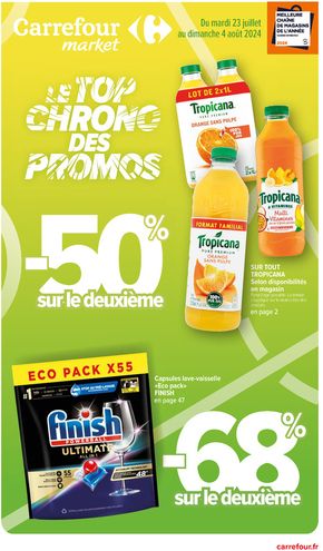 Catalogue Carrefour | Le top chrono des promos | 23/07/2024 - 04/08/2024