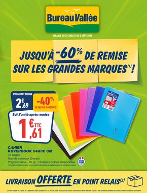 Promos de Multimédia et Electroménager à Montpellier | Jusqu'à -60% de remise sur les grandes marques ! sur Bureau Vallée | 19/07/2024 - 03/08/2024