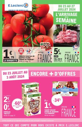 Promos de Supermarchés | L’arrivage de la semaine sur E.Leclerc | 23/07/2024 - 03/08/2024