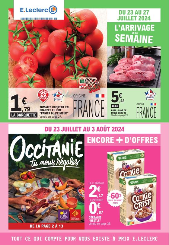 Catalogue E.Leclerc à Toulouse | L’arrivage de la semaine | 23/07/2024 - 03/08/2024