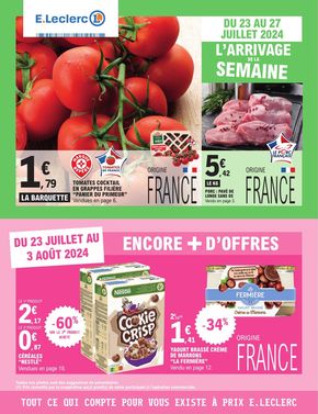 Catalogue E.Leclerc à Montceau-les-Mines | L’arrivage de la semaine | 23/07/2024 - 03/08/2024