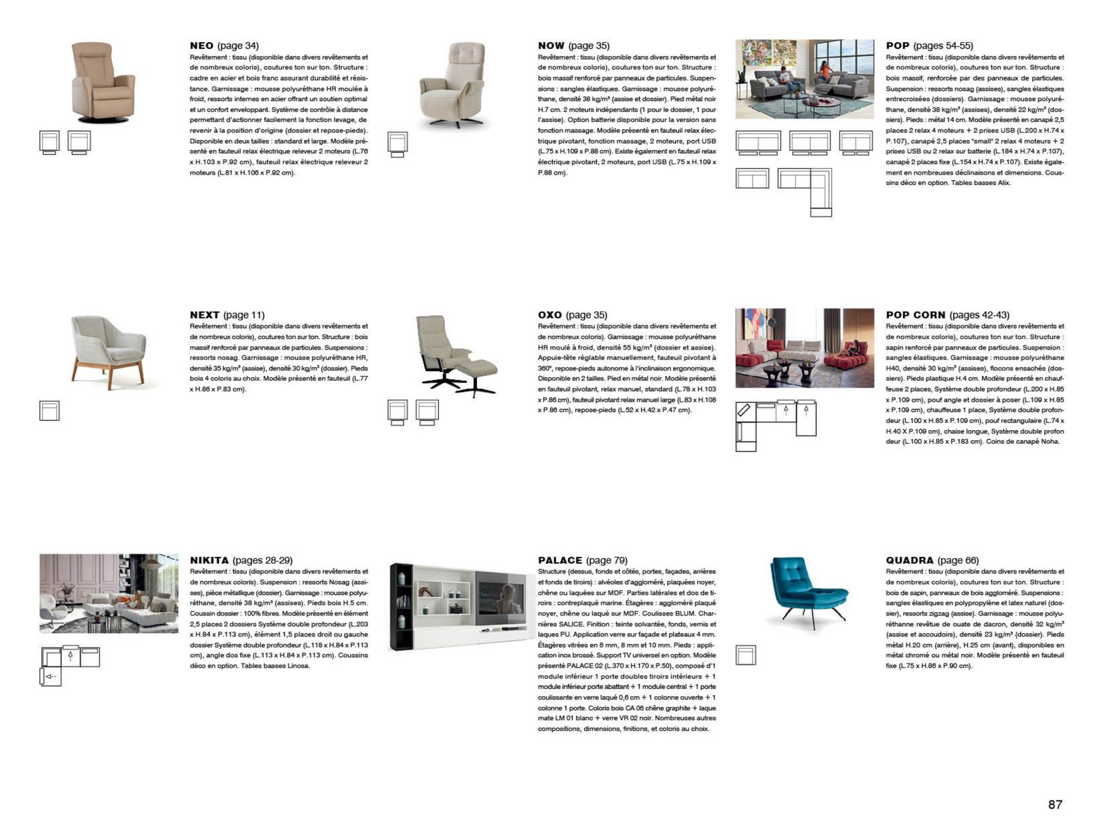 Catalogue  Canapés et Fauteuils , page 00085