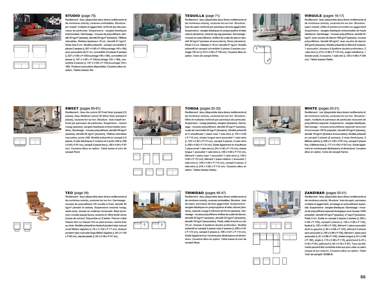 Catalogue  Canapés et Fauteuils , page 00087
