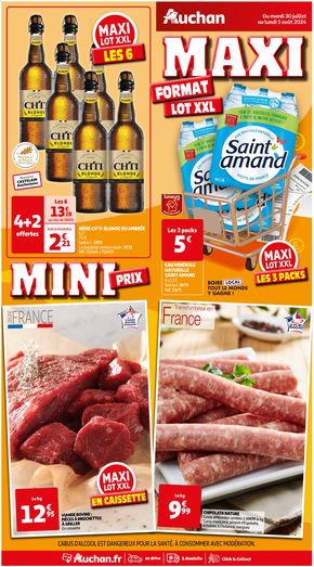 Catalogue Auchan Hypermarché à Amiens | MAXI FORMAT | 30/07/2024 - 05/08/2024