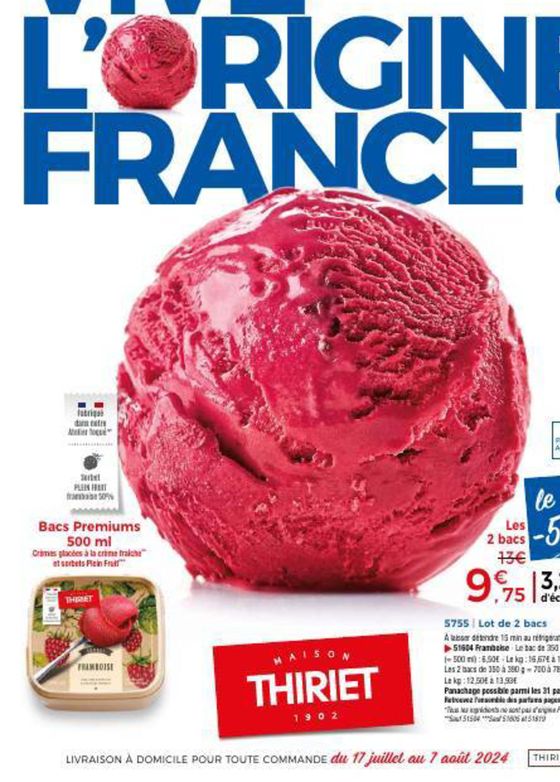 Catalogue Maison Thiriet à Lyon | Vive l'origine France ! | 22/07/2024 - 07/08/2024