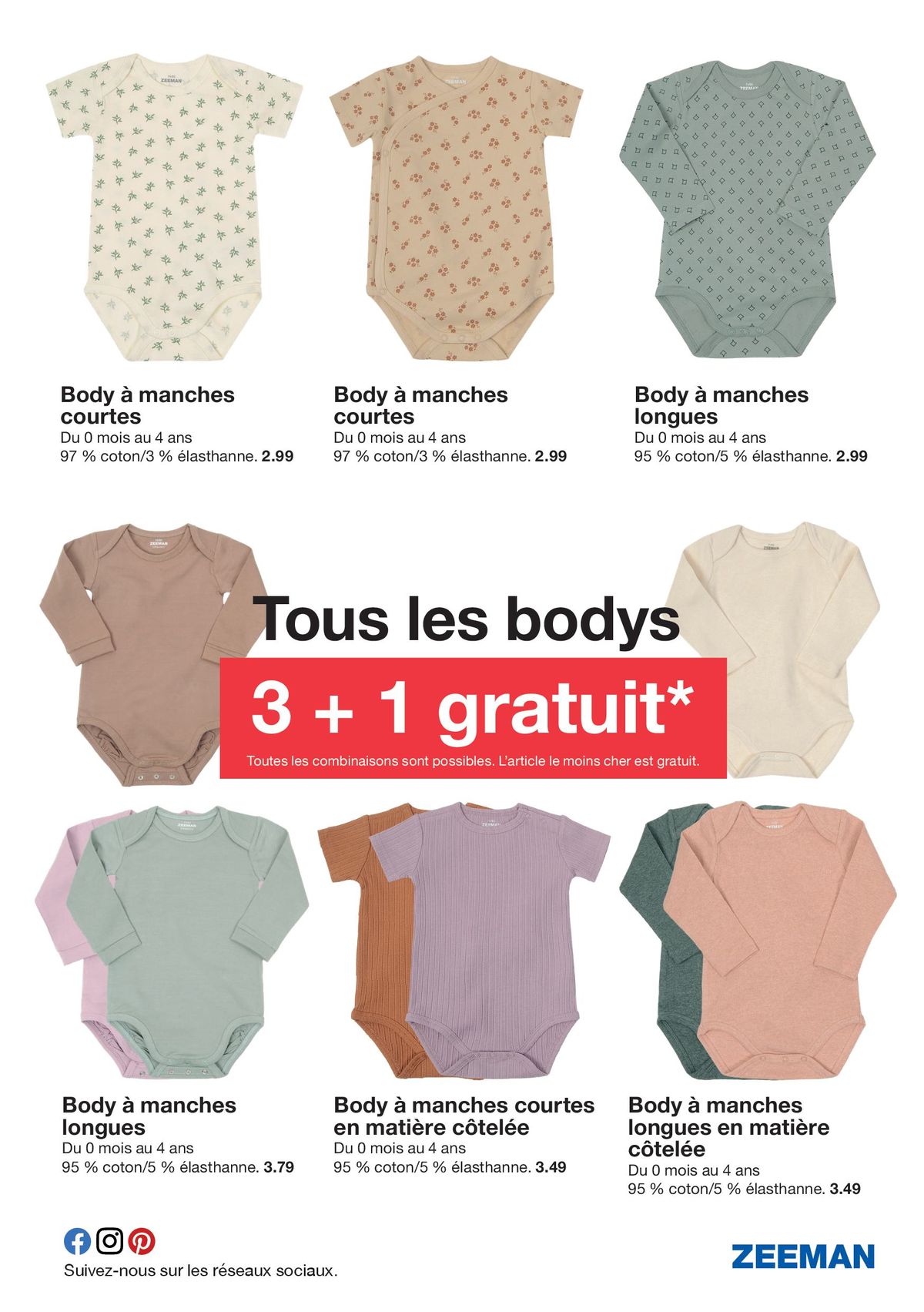 Catalogue Tous les bodys 3 + 1 gratuit, page 00007