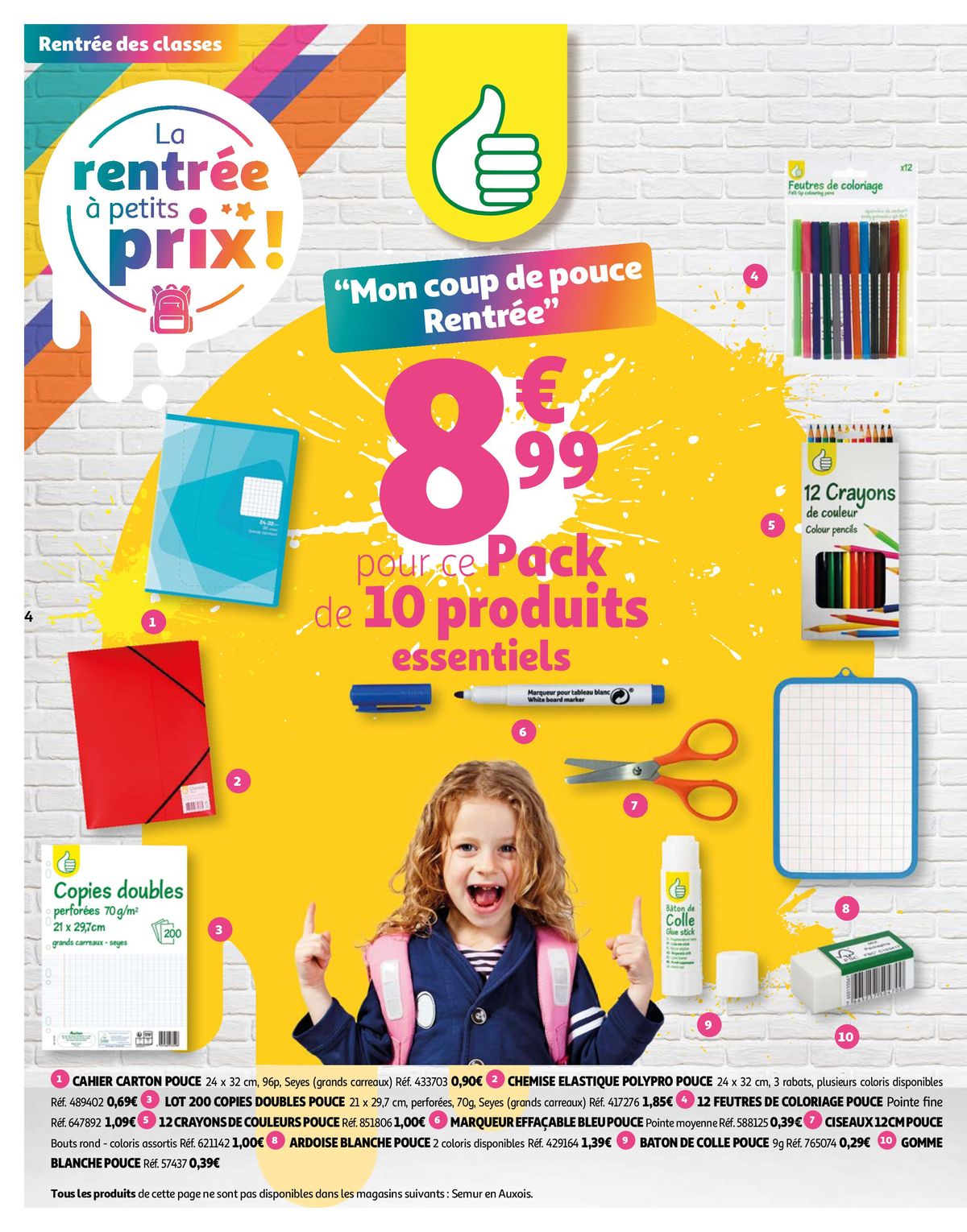 Catalogue La rentrée à petits prix !, page 00004