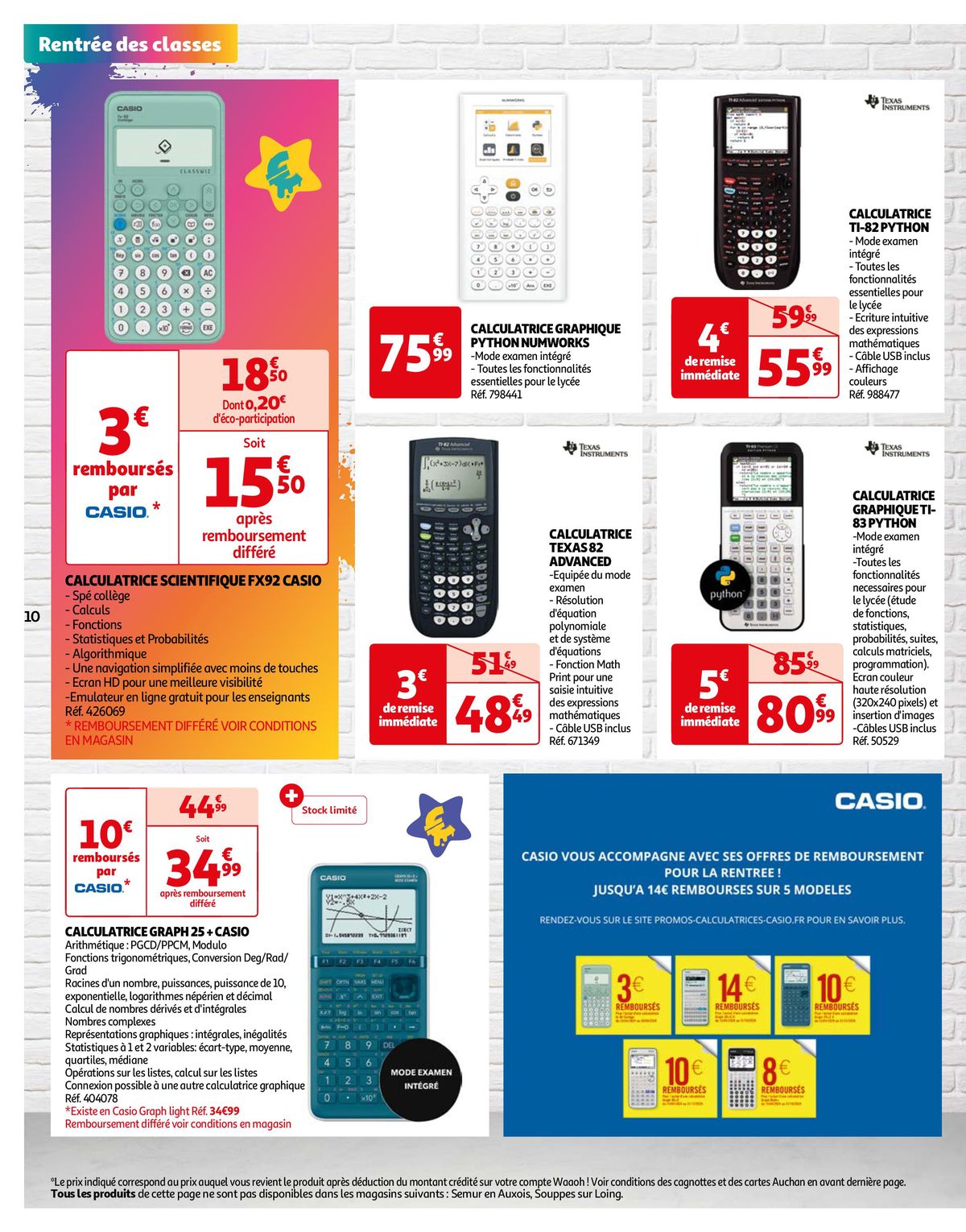 Catalogue La rentrée à petits prix !, page 00010