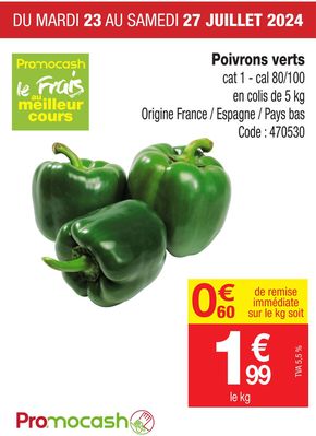 Catalogue Promocash à Toulouse | Poivrons verts | 23/07/2024 - 27/07/2024
