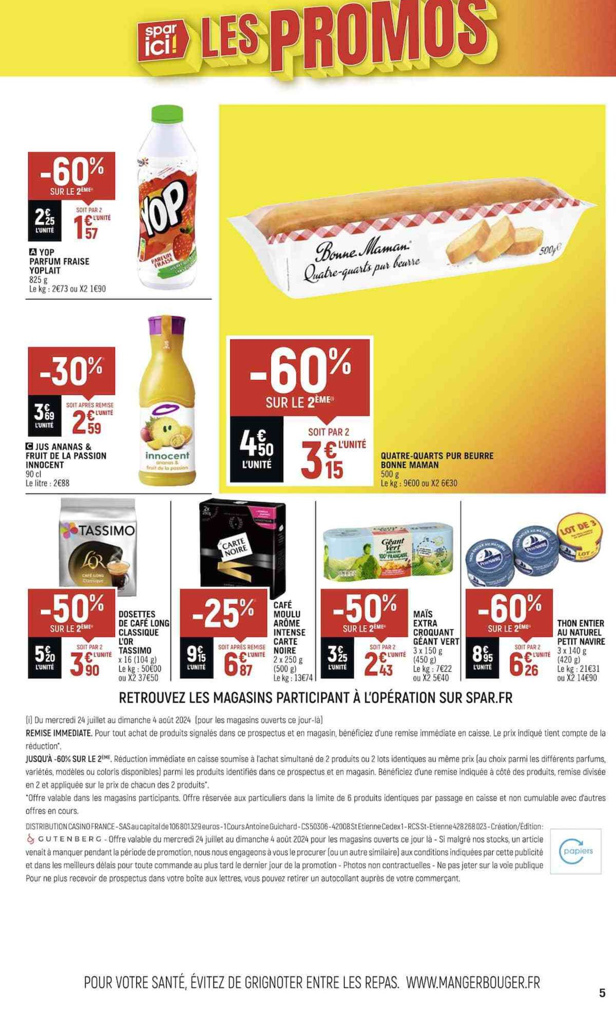 Catalogue SPAR ICI LES PROMOS AU GOÛT DE L'ÉTÉ !, page 00005