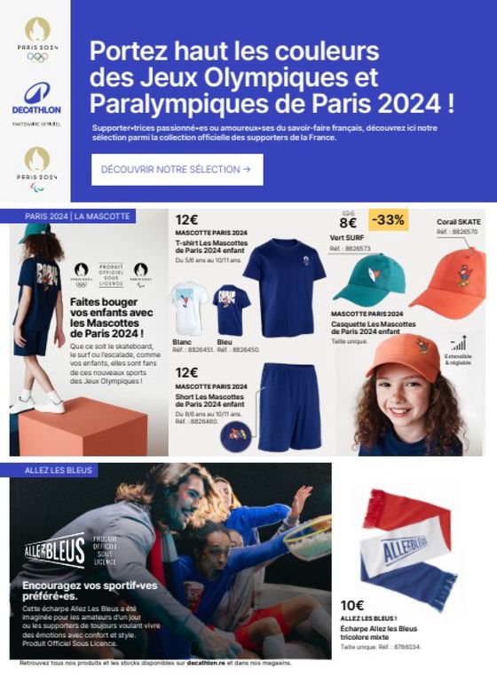 Catalogue Decathlon à Paris | C'est parti pour un comeback gagnant | 23/07/2024 - 18/08/2024