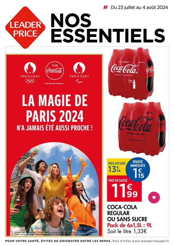 Catalogue Leader Price à Dijon | La magie de Paris 2024 | 23/07/2024 - 04/08/2024