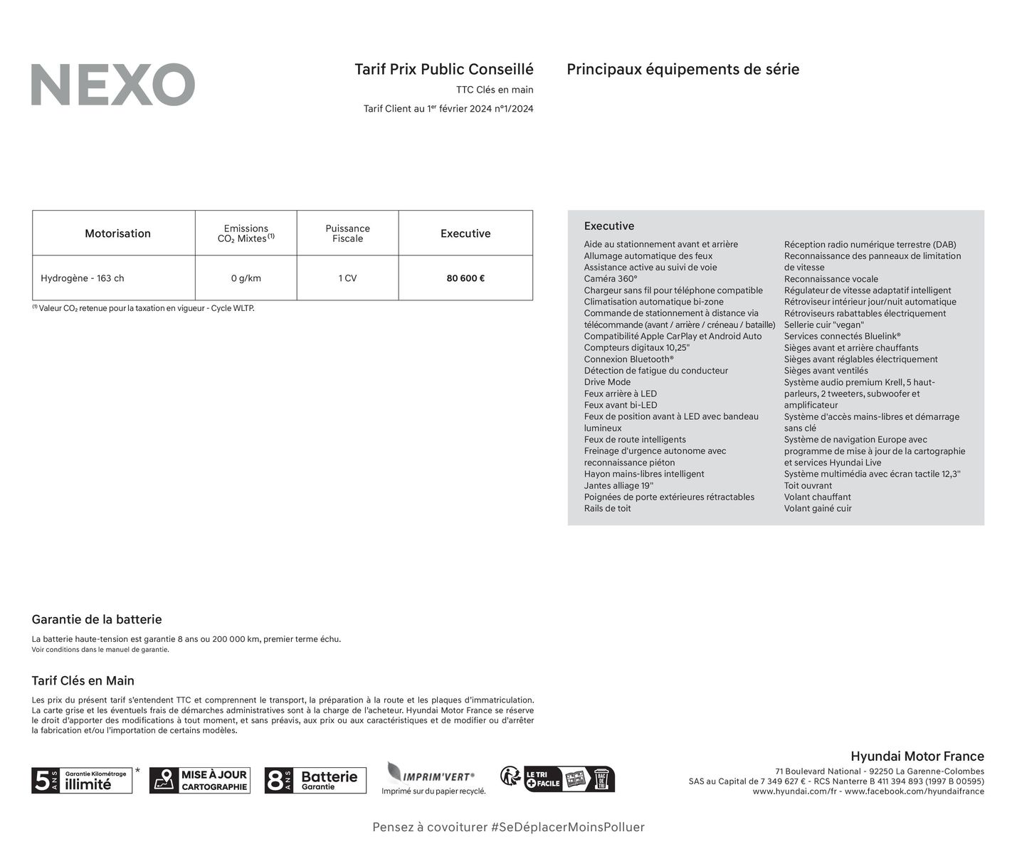 Catalogue Hyundai NEXO, page 00004