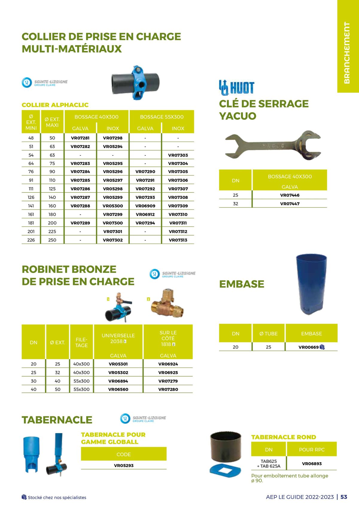 Catalogue Guide - Adduction d'eau potable, page 00053