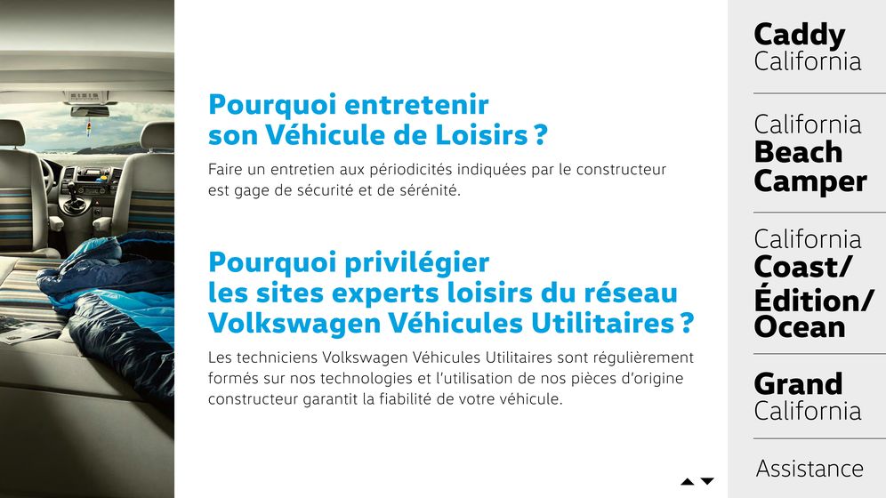 Catalogue Volkswagen à Vittel | Tout savoir sur l’entretien de votre Véhicule de Loisirs Volkswagen | 23/07/2024 - 23/07/2025