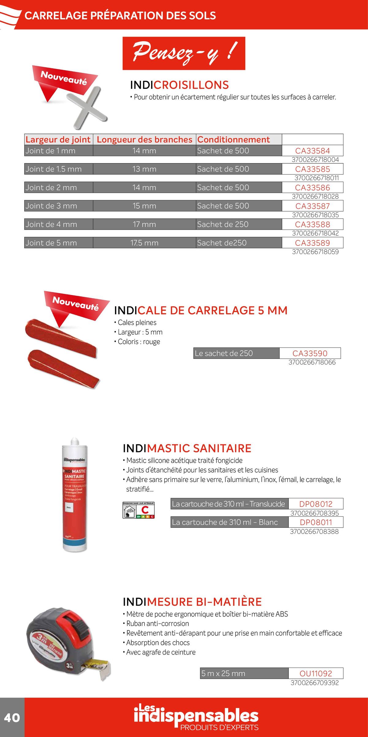 Catalogue Les Indispensables - Guide 2024, page 00040