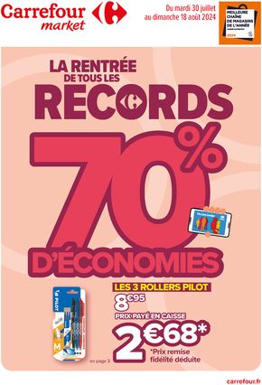 Catalogue Carrefour Market à Toulouse | Rentrée des classes 2 | 30/07/2024 - 18/08/2024