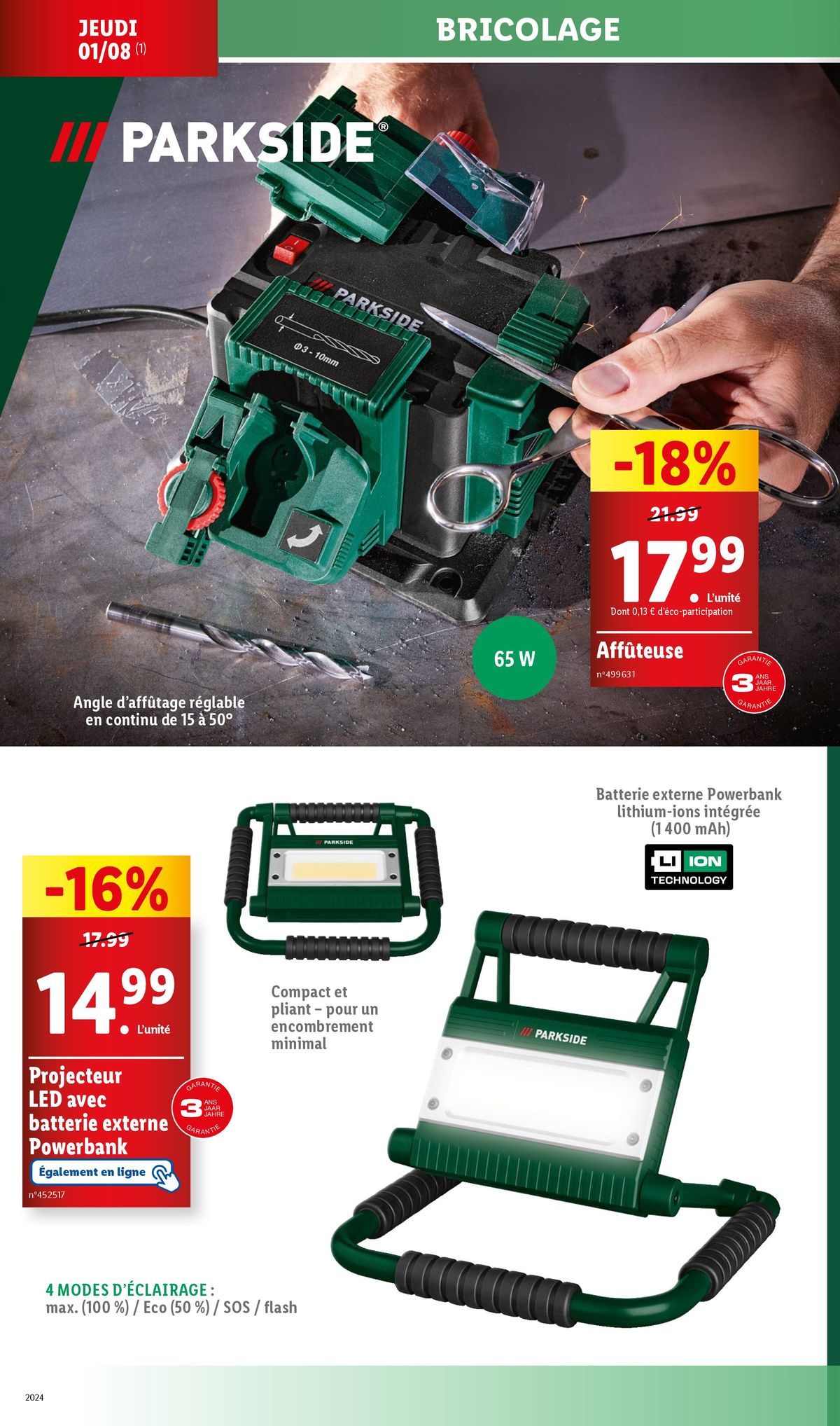 Catalogue Tout ce dont vous avez besoin pour bricoler ou équiper votre maison se trouve chez Lidl !, page 00004