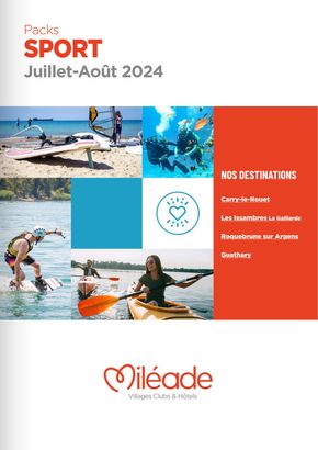 Promos de Voyages à Clermont-Ferrand | Packs Sports été 2024 sur Mileade | 26/07/2024 - 31/08/2024