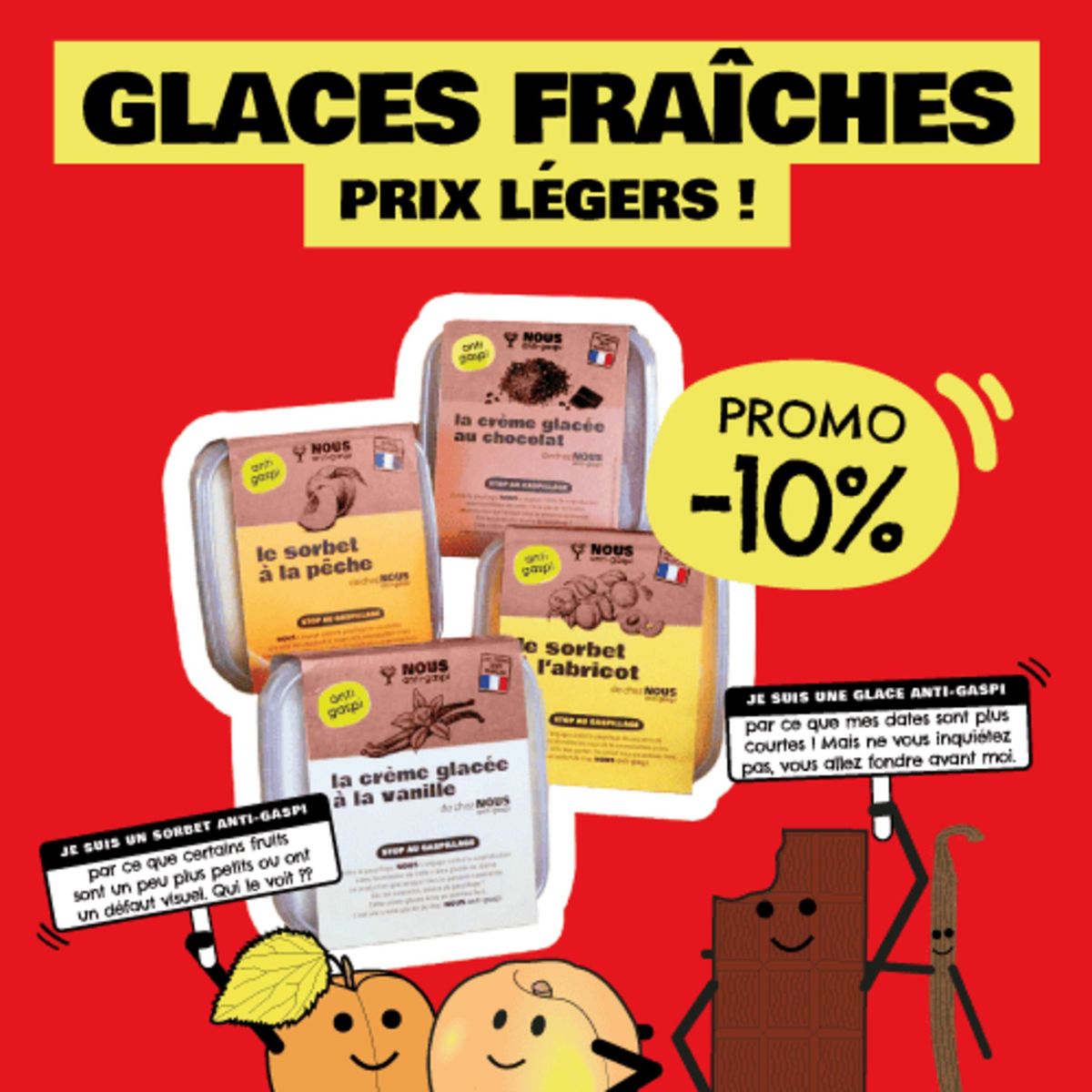 Catalogue Jusqu’au 31 août 2024, -10% sur les glaces NOUS anti-gaspi, page 00001