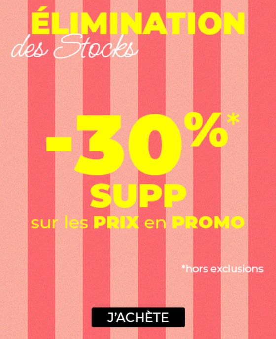 -30% sur les prix en promo