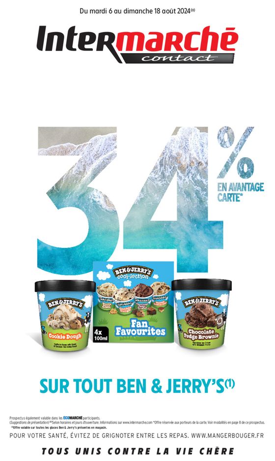 34% sur une sélection de produits