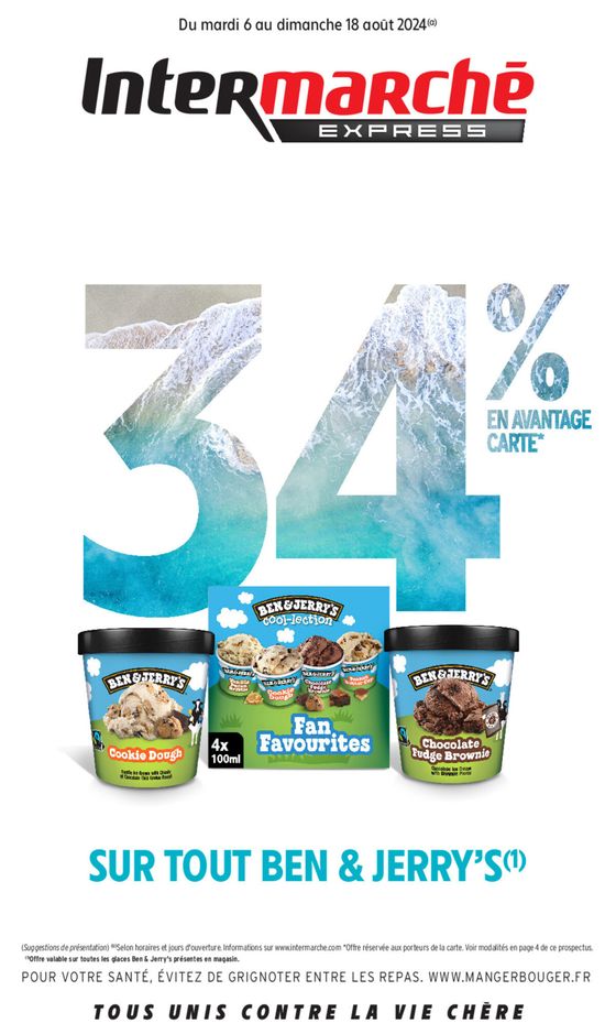 34% sur une sélection de produits