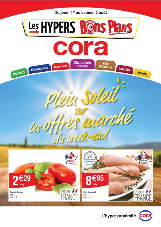 Les offres marché du week-end