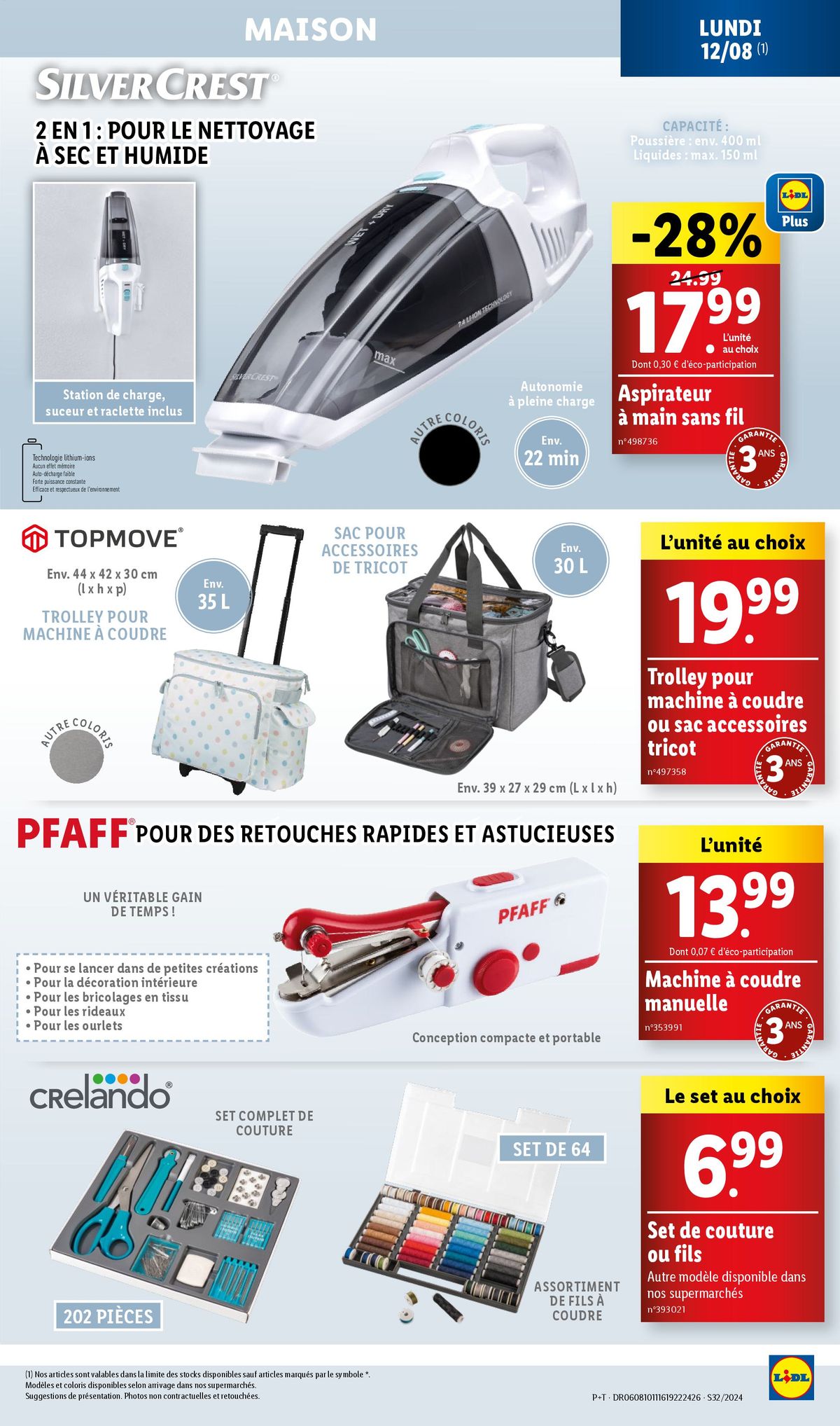 Catalogue Ne passez pas à côté de toutes nos promotions sur vos produits du quotidien chez Lidl !, page 00060