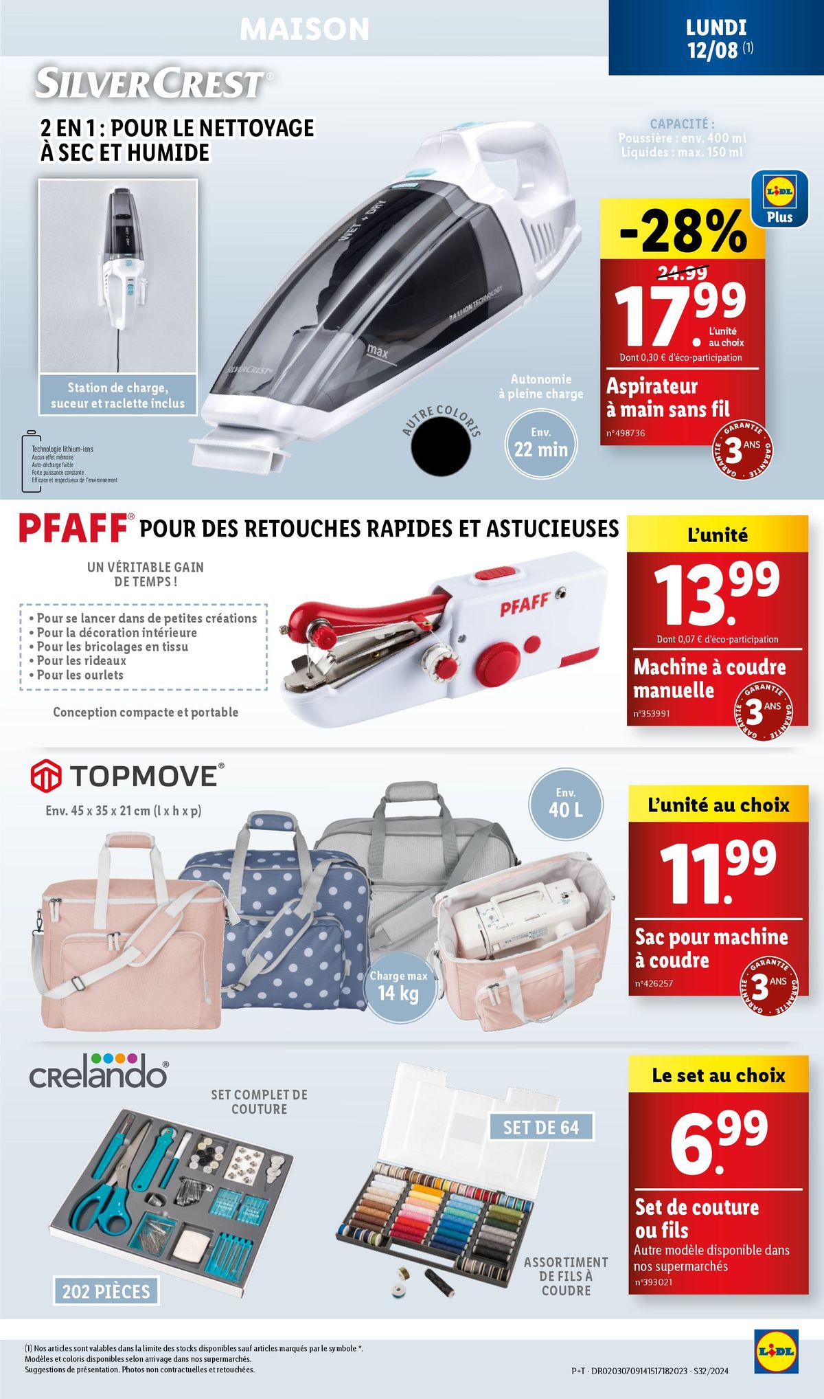 Catalogue Ne passez pas à côté de toutes nos promotions sur vos produits du quotidien chez Lidl !, page 00060