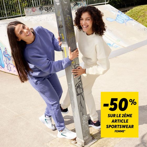 -50% sur le 2ème article Sportswear pour femme.