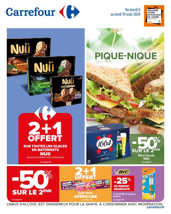 PIQUE-NIQUE -50% SUR LE 2ÈME