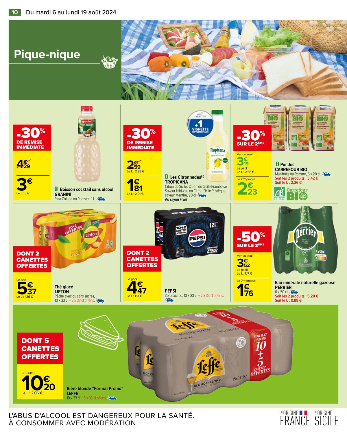 Catalogue PIQUE-NIQUE -50% SUR LE 2ÈME, page 00012