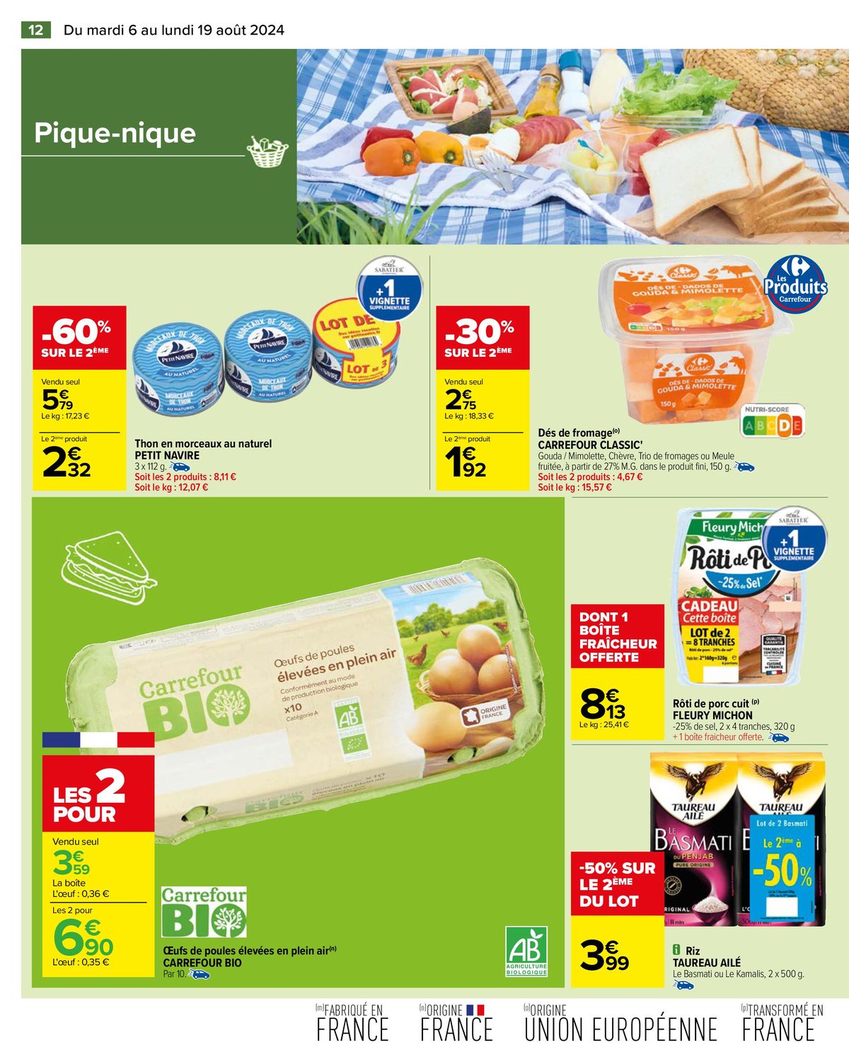 Catalogue PIQUE-NIQUE -50% SUR LE 2ÈME, page 00014