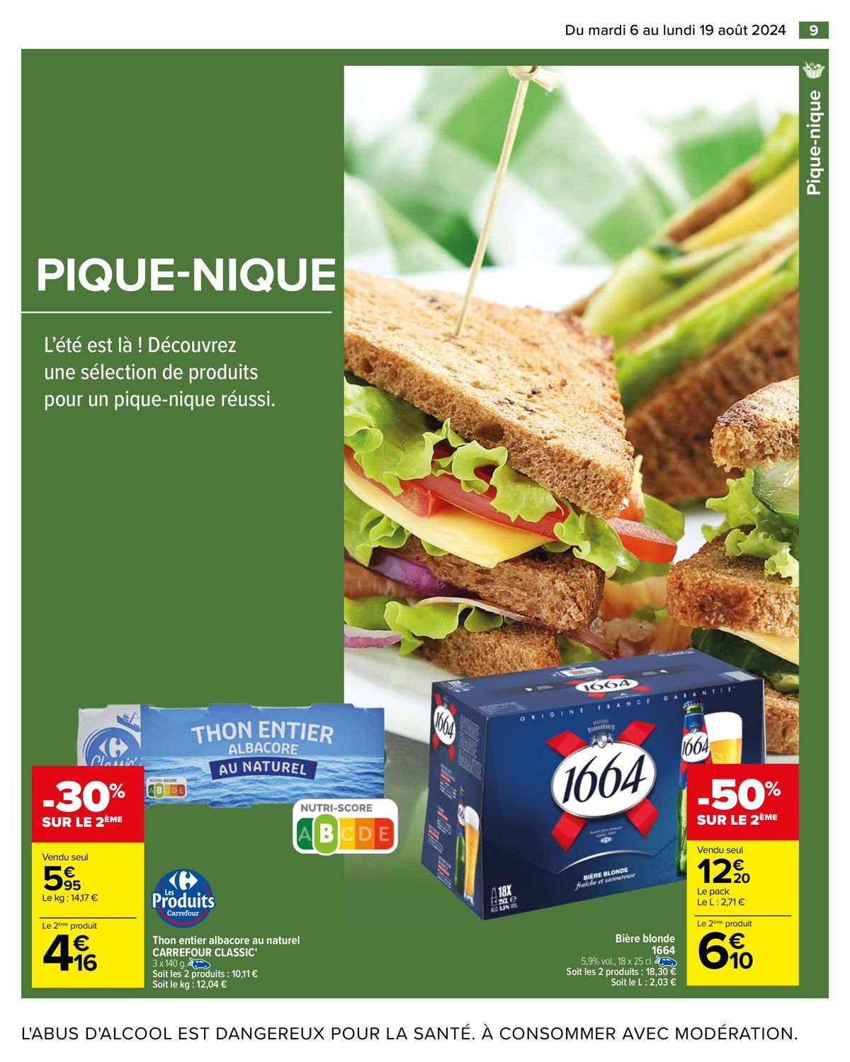 Catalogue PIQUE-NIQUE -50% SUR LE 2ÈME, page 00011