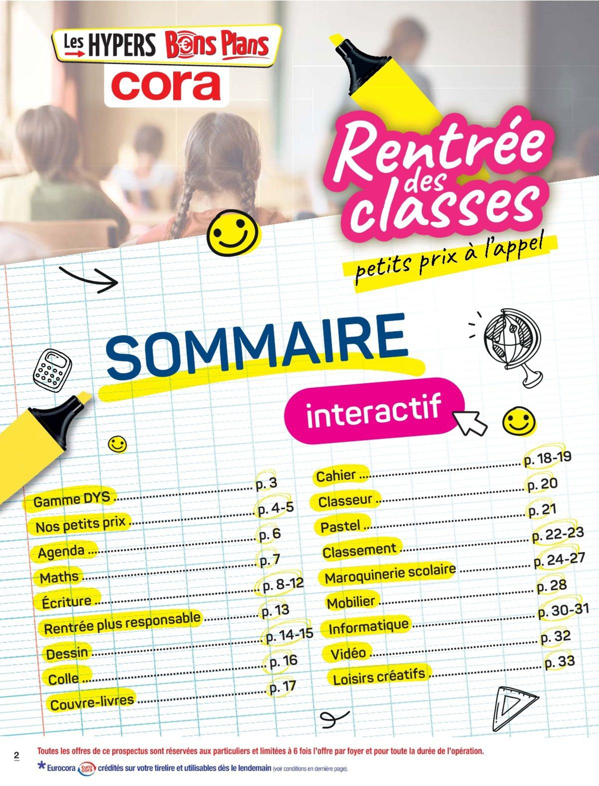 Catalogue Rentrée des classes, petits prix à l'appel, page 00005