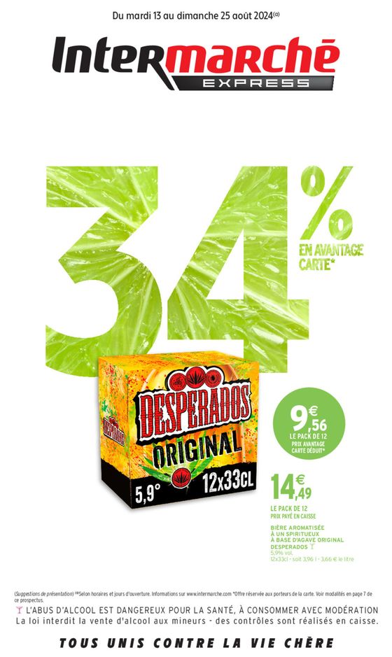 34% sur une sélection de produits