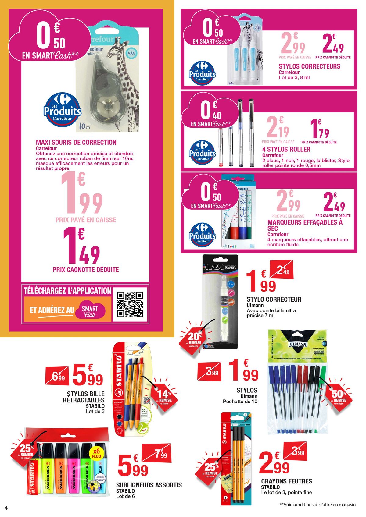 Catalogue Carrefour RENTREE DES CLASSES NON ALIMENTAIRE, page 00004