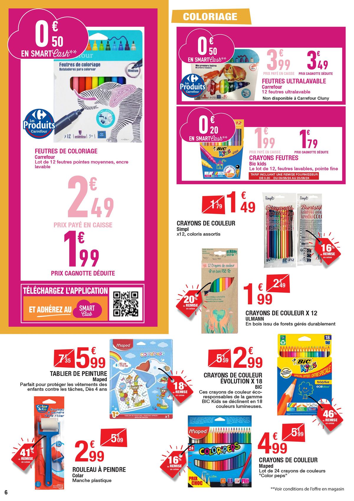 Catalogue Carrefour RENTREE DES CLASSES NON ALIMENTAIRE, page 00006