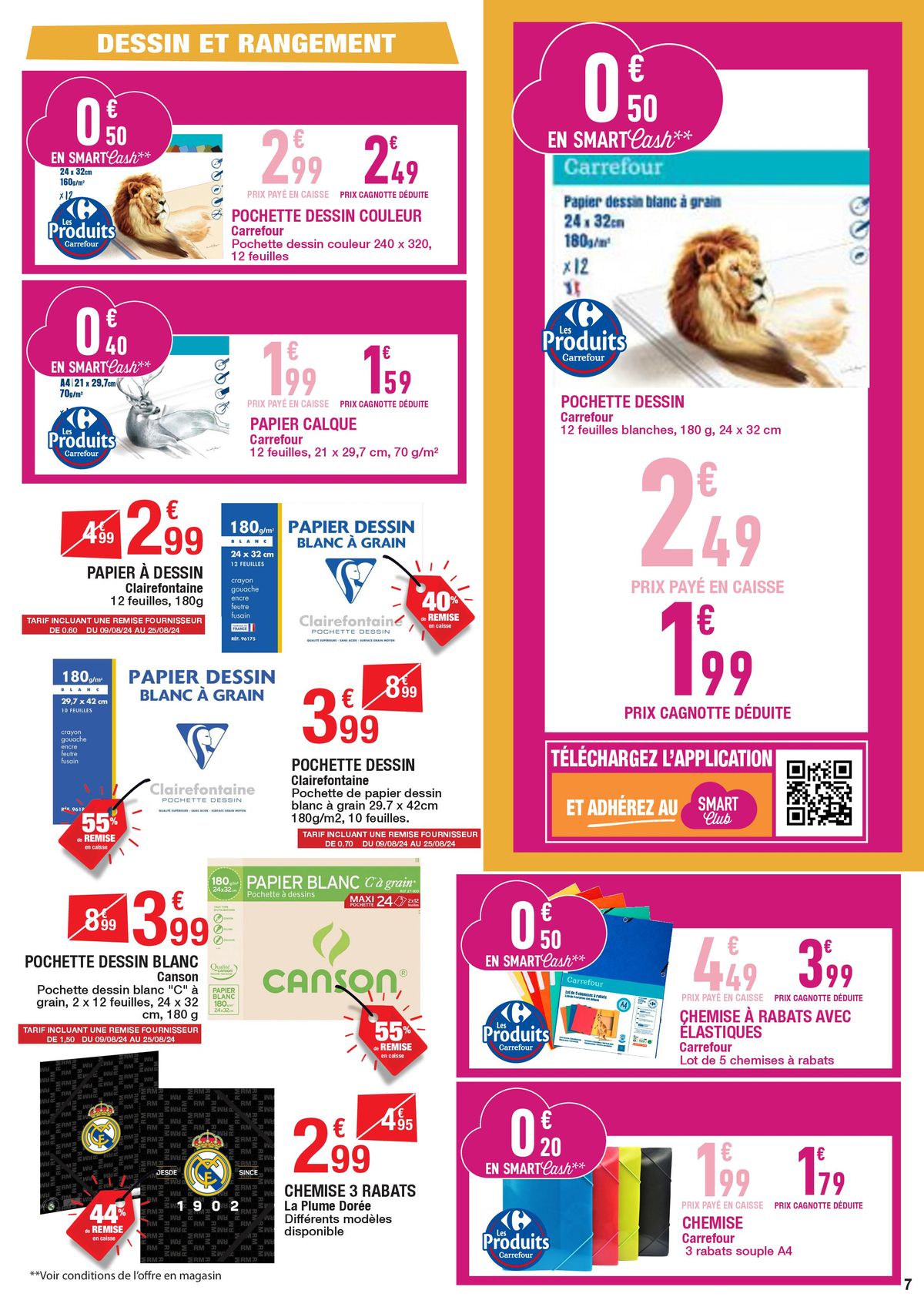 Catalogue Carrefour RENTREE DES CLASSES NON ALIMENTAIRE, page 00007