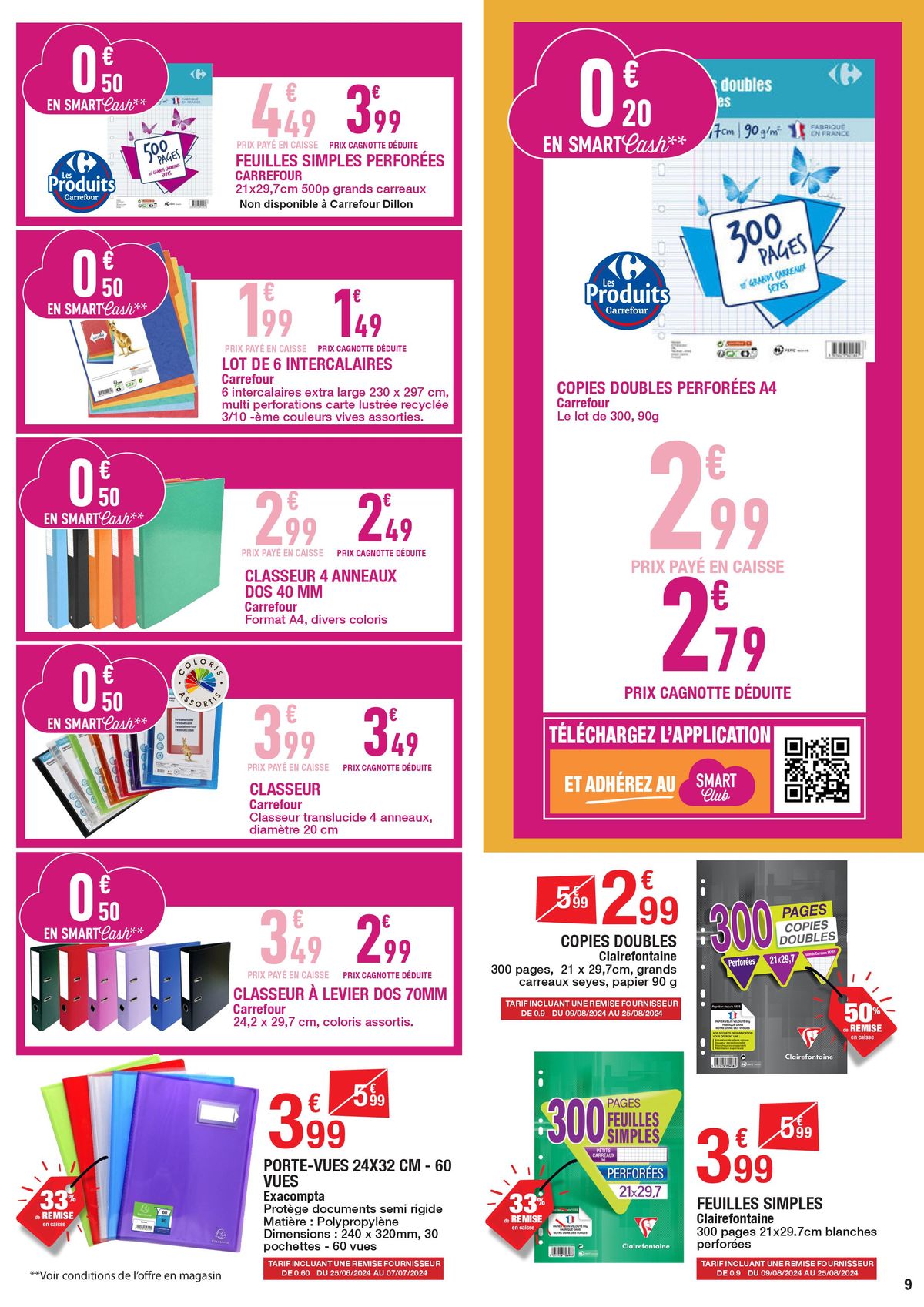 Catalogue Carrefour RENTREE DES CLASSES NON ALIMENTAIRE, page 00009