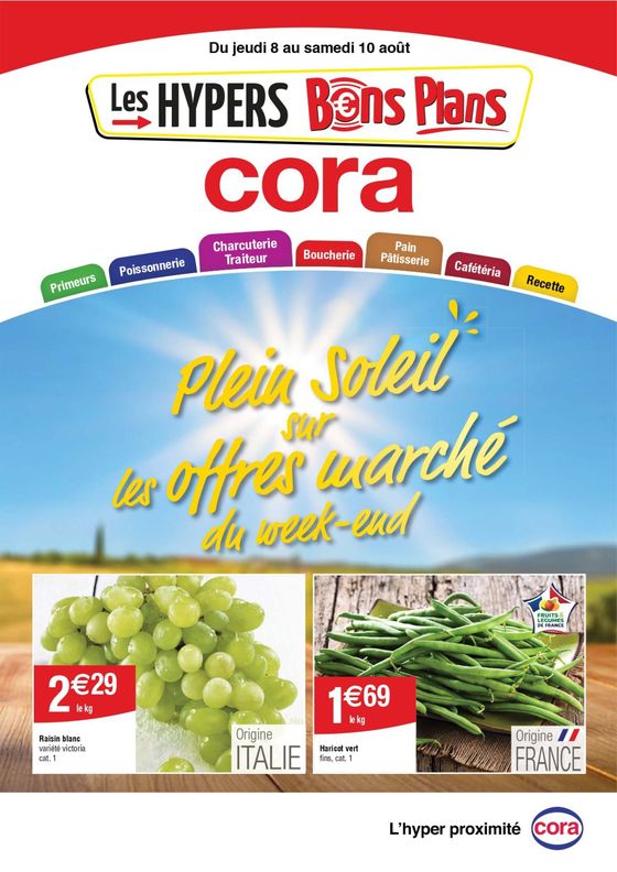 Les offres marché du week-end