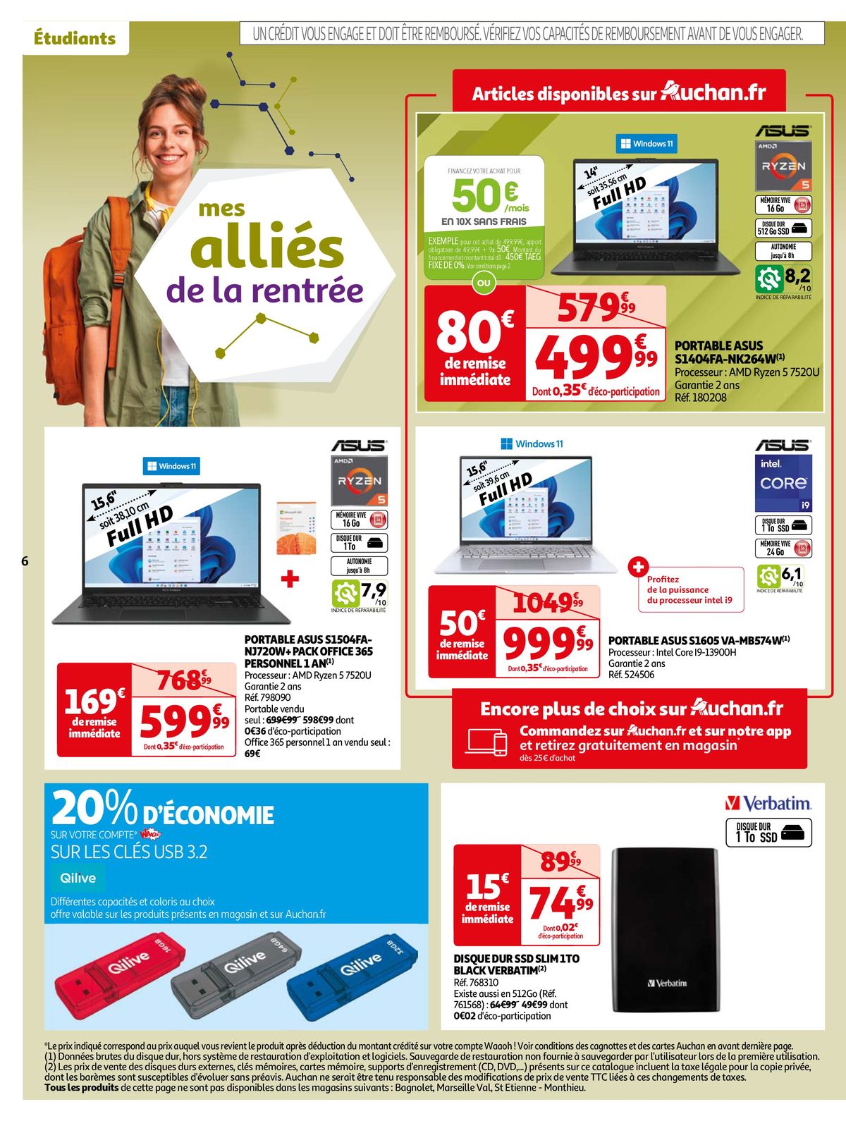 Catalogue La rentrée à petits prix !, page 00006