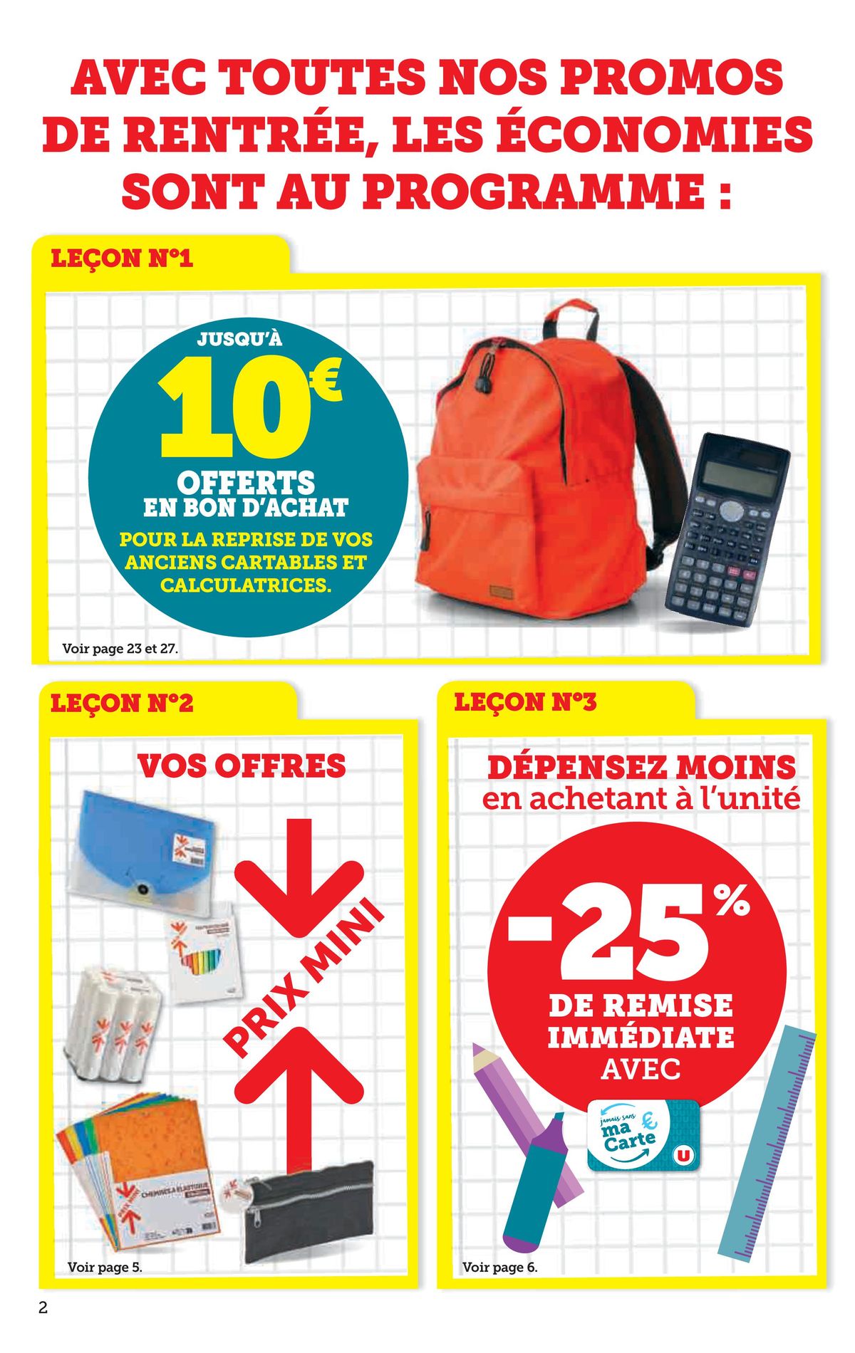 Catalogue Votre rentrée à prix bas, page 00002