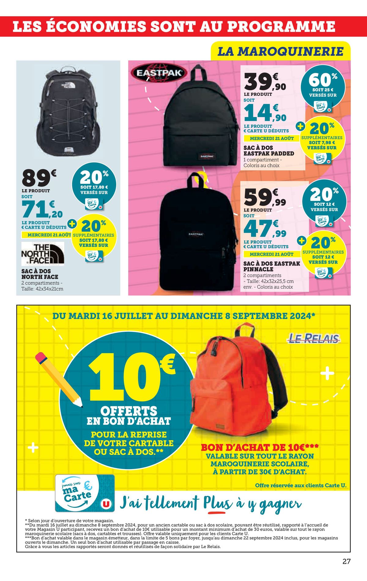 Catalogue Votre rentrée à prix bas, page 00027