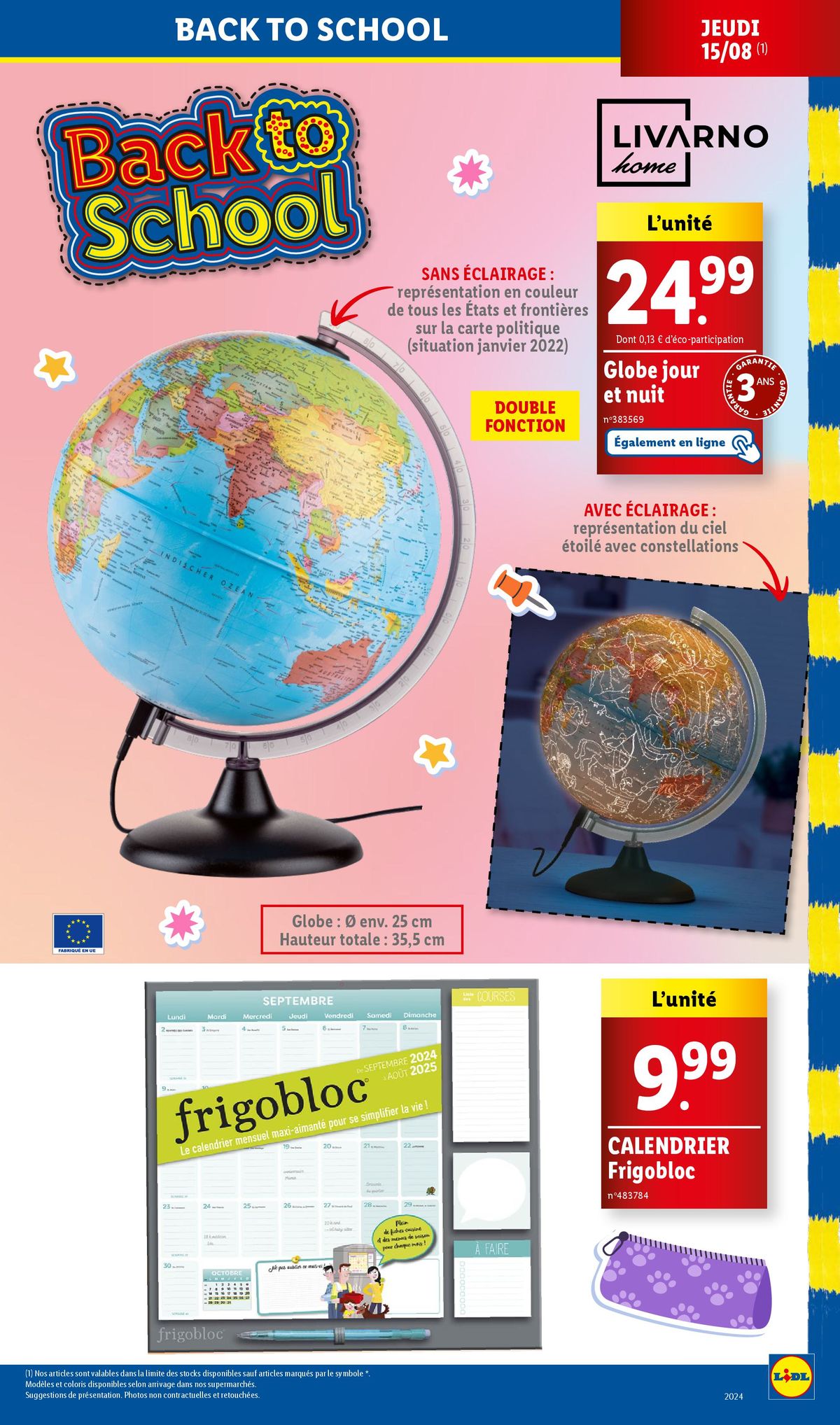 Catalogue  Profitez de nos offres maison, textile, et préparez la rentrée à petits prix chez Lidl !, page 00021